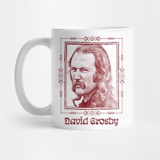 David Crosby //  Retro Faded Style Fan Design Mug